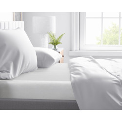Faconlagen Primavera Deluxe Hvid 100% Bomuldssatin fra MyTrendyHome.dk