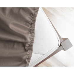 Faconlagen Primavera Deluxe Taupe 100% Bomuldssatin fra MyTrendyHome.dk