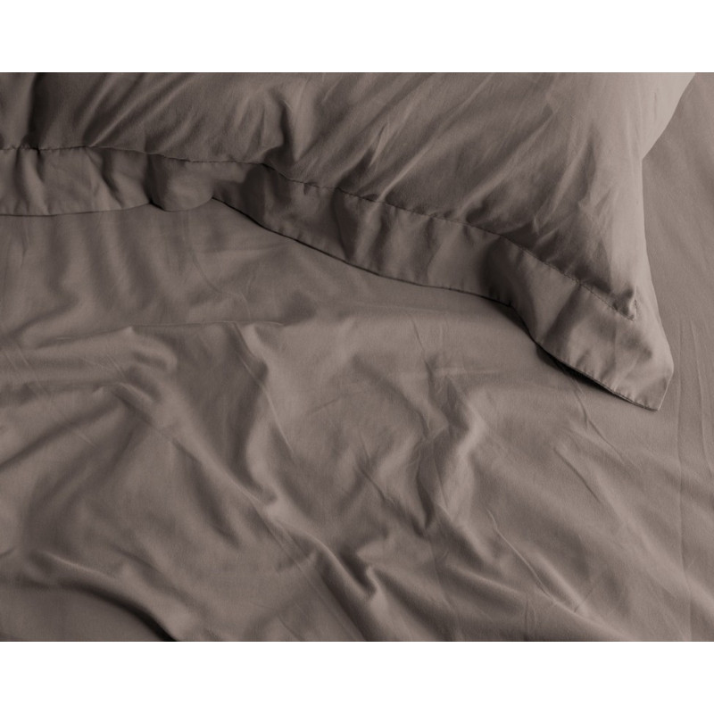 Faconlagen Primavera Deluxe Taupe 100% Bomuldssatin fra MyTrendyHome.dk
