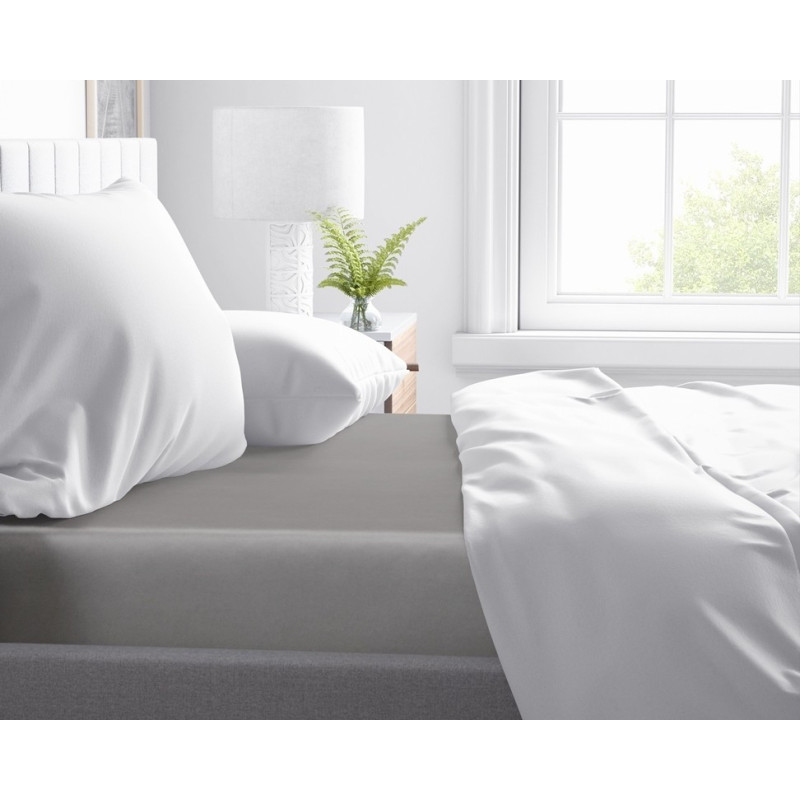 Faconlagen Primavera Deluxe Grå 100% Bomuldssatin fra MyTrendyHome.dk