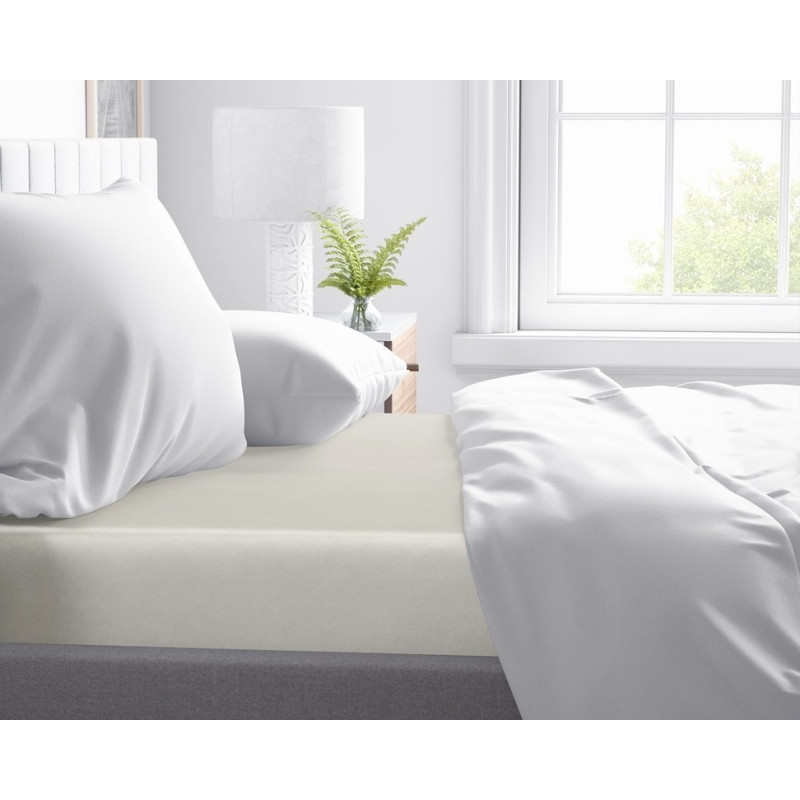 Faconlagen PrimaveraDeluxe Cream 100% Bomuldssatin fra MyTrendyHome.dk
