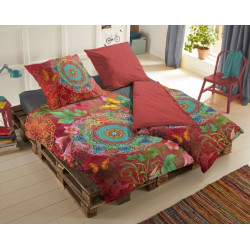 Bomuldssatin sengetøj Novali med mandala fra MyTrendyHome.dk
