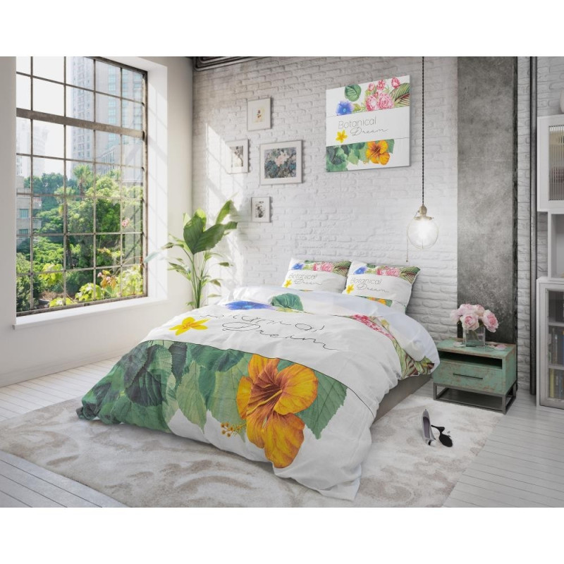 Bomulds sengetøj Summer Botanical Dream Multi fra MyTrendyHome.dk
