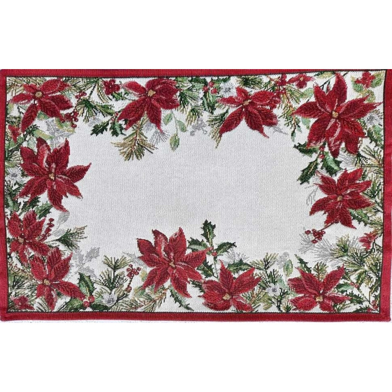 Dækkeserviet med julemotiv Winter Blossom fra MytrendyHome.dk