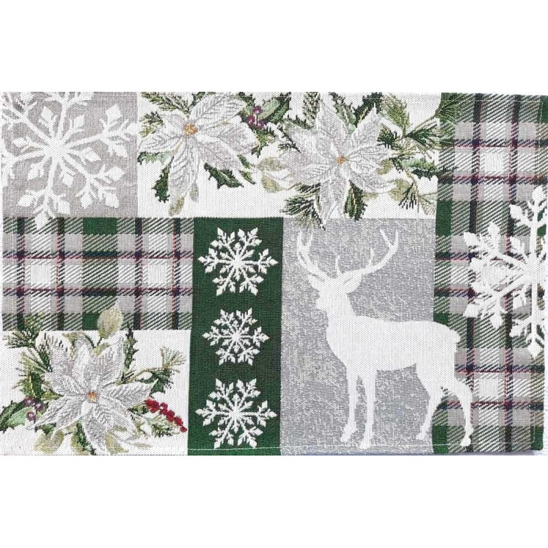 Dækkeserviet med julemotiv X-MAS LODGE fra MytrendyHome.dk
