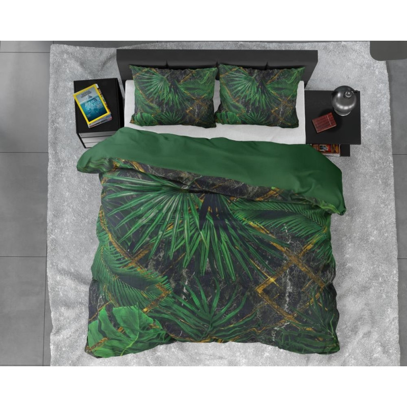 Sengesæt Avena Green  i bomuldssatin fra MyTrendyHome.dk