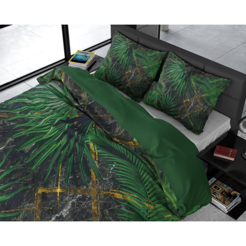 Sengesæt Avena Green  i bomuldssatin fra MyTrendyHome.dk