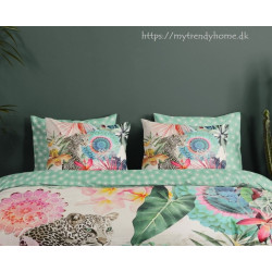 Bomuldssatin sengetøj Verda med mandala og Leopard fra MyTrendyHome.dk