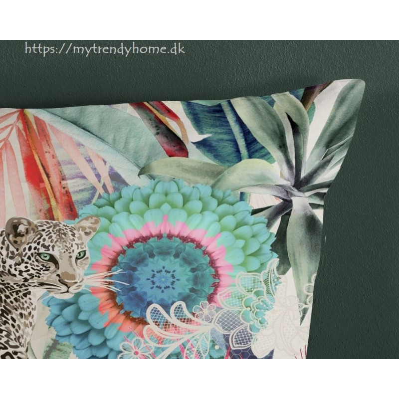 Bomuldssatin sengetøj Verda med mandala og Leopard fra MyTrendyHome.dk