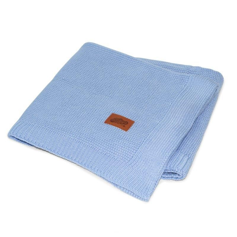 Strikket tæppe/blanket til børn i bomuld/ bamboo fra MytrendyHome.dk