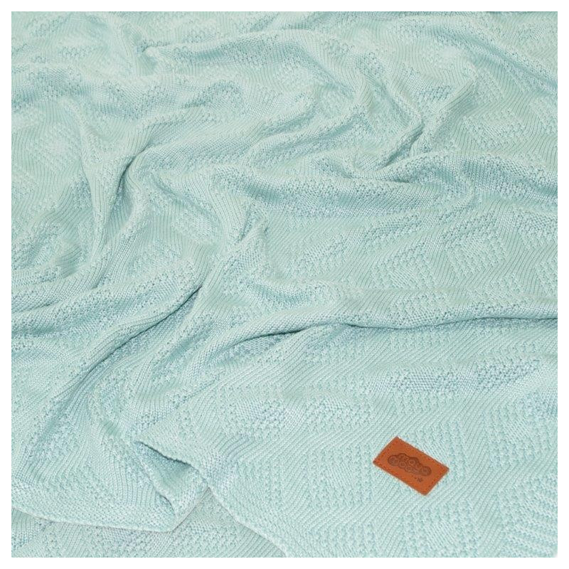Strikket tæppe/blanket til børn i  bamboo fra MytrendyHome.dk