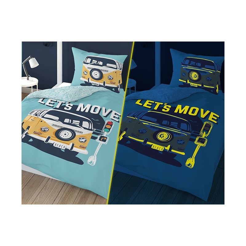 Selvlysende sengetøj Let's Move
