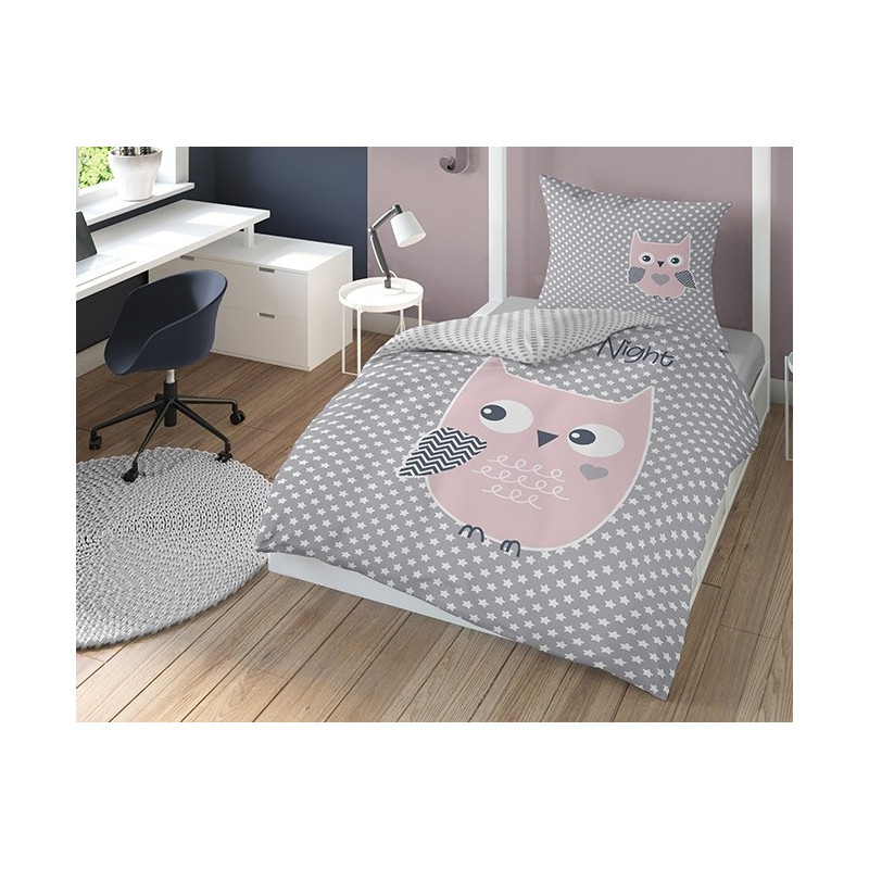 Selvlysende sengetøj Owl Good Night fra MytrendyHome.dk