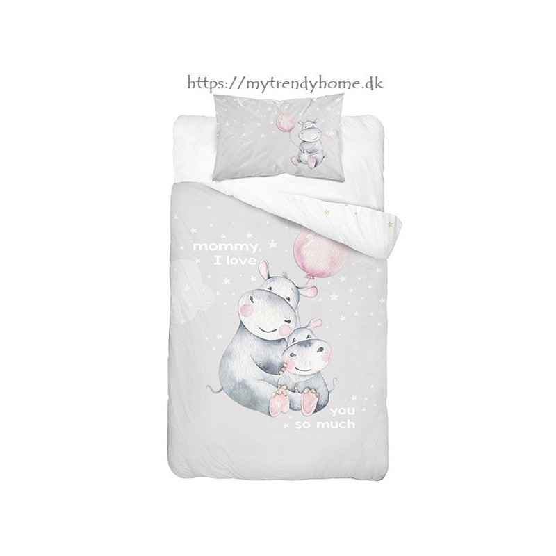 Dobbeltsidet Bambus sengetøj Lovely Mommy Grå fra MyTrendyHome. dk