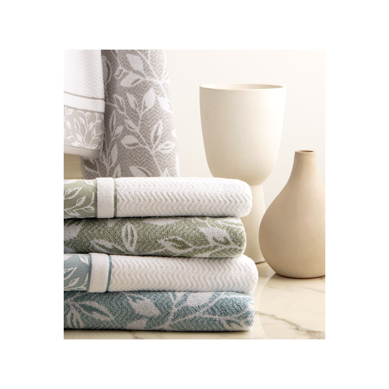 Elegant Håndklæder Spring med vintage blade fra MyTrendyHome.dk