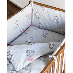 Dobbeltsidet sengetøj med sengerand Søde Elefanter pink - MyTrendyHome