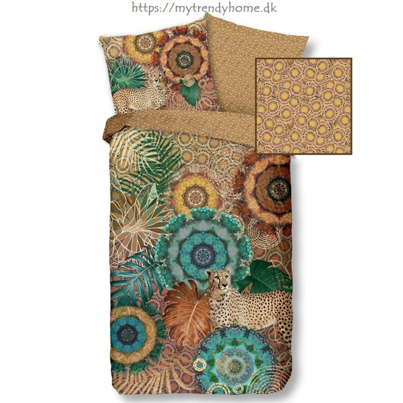 Bomuldssatin sengetøj Zenta med mandala ornament fra MytrendyHome.dk