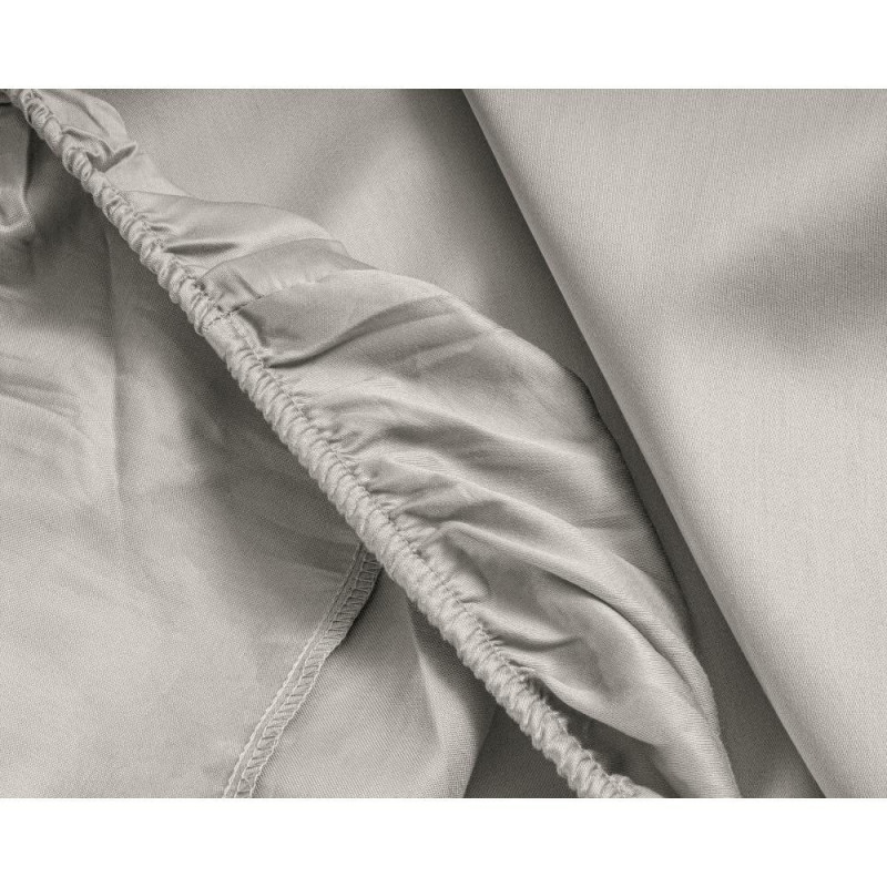 Satin Split Faconlagen Cream i ren Bomuld fra MytrendyHome.dk