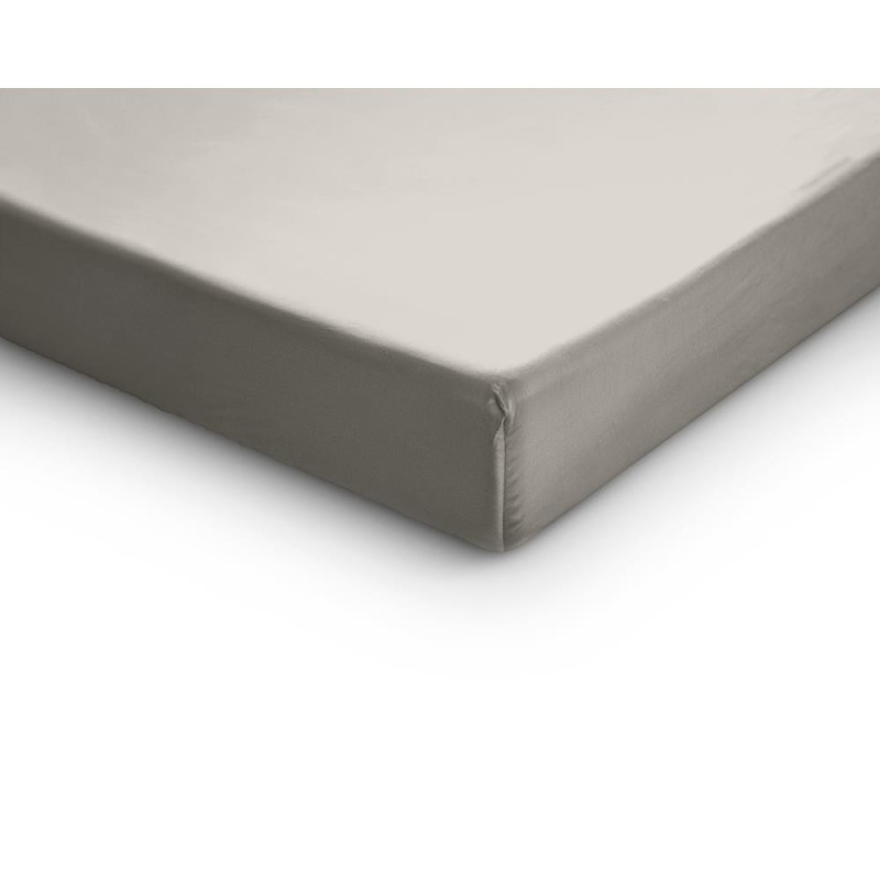 Satin Split Faconlagen Cream i ren Bomuld fra MytrendyHome.dk