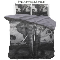 Sengesæt Elephant Mansion Anthracite i ren bomuld fra MyTrendyHome.dk