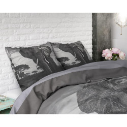 Sengesæt Elephant Mansion Anthracite i ren bomuld fra MyTrendyHome.dk