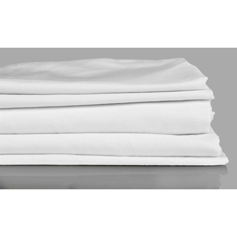 Fladt / Glat Lagen white i 100% bomuld fra MytrendyHome.dk