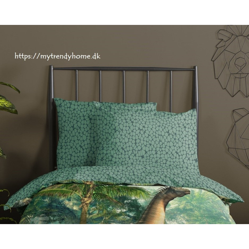 Børnesengetøj Jurassic,100% bomuld med dinosaur fra MyTrendyHome.dk
