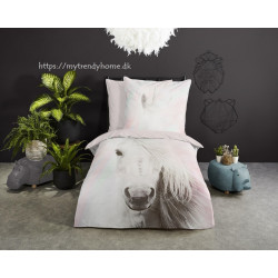 Børnesengetøj Fluffy med hvid Enhjørnet fra MyTrendyHome.dk