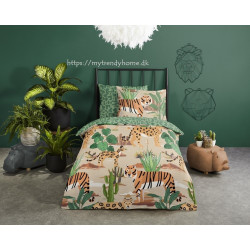 Børnesengetøj Savanne med tiger og leopard fra MyTrendyHome.dk