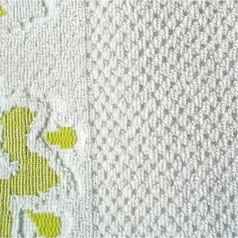 Jacquard frotté håndklæde Frontera limegrøn fra MyTrendyHome.dk