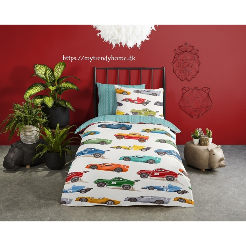Junior sengetøj Race med racerbiler fra MyTrendyHome.dk