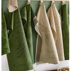 Juleviskestykker GREETINGS bomuldhør med Juletræ  fra MyTrendyHome.dk