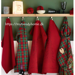 Juleviskestykker GREETINGS bomuldhør med Juletræ  fra MyTrendyHome.dk
