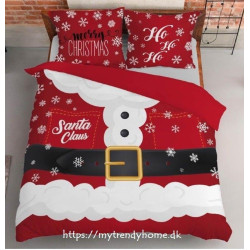  Julesengesæt Santa Claus med julemotiv i ren bomuld fra MyTrendyHome
