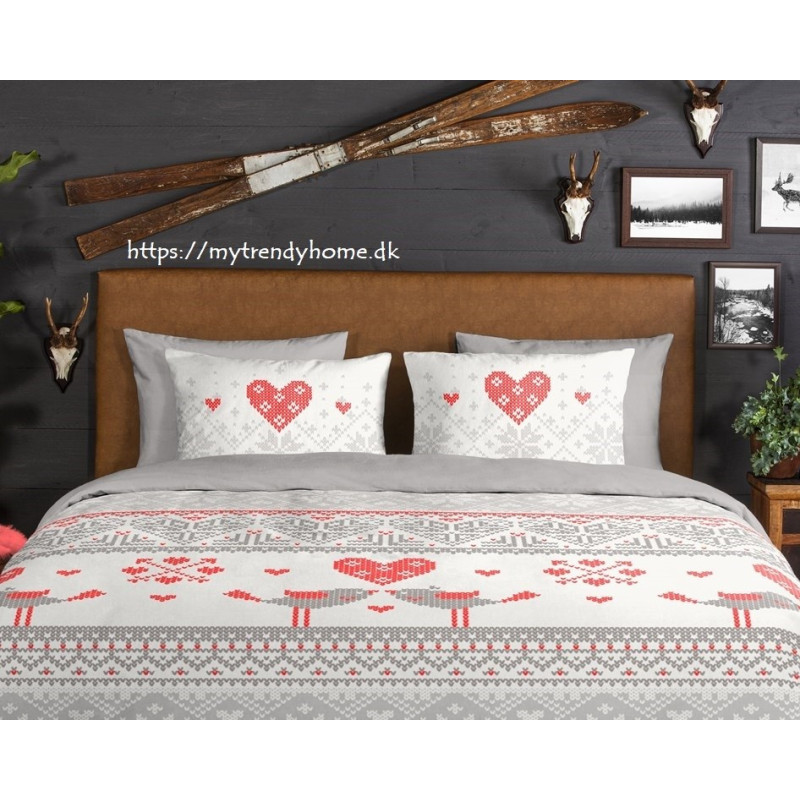 Flonel Julen Sengesæt Flow 100% bomuld fra MytrendyHome.dk