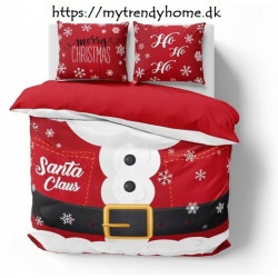  Julesengesæt Santa Claus med julemotiv i ren bomuld fra MyTrendyHome