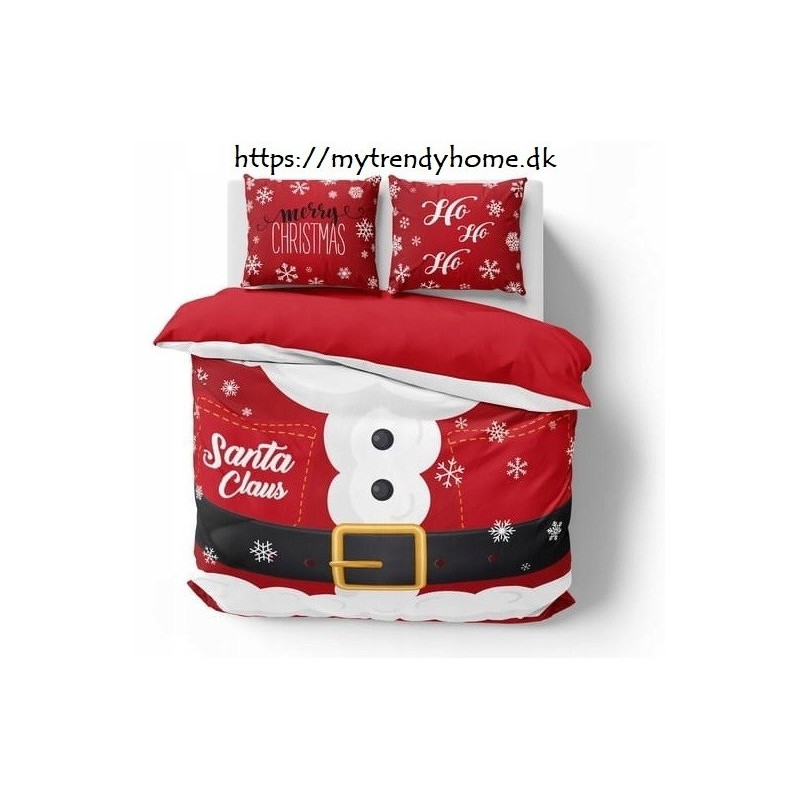  Julesengesæt Santa Claus med julemotiv i ren bomuld fra MyTrendyHome