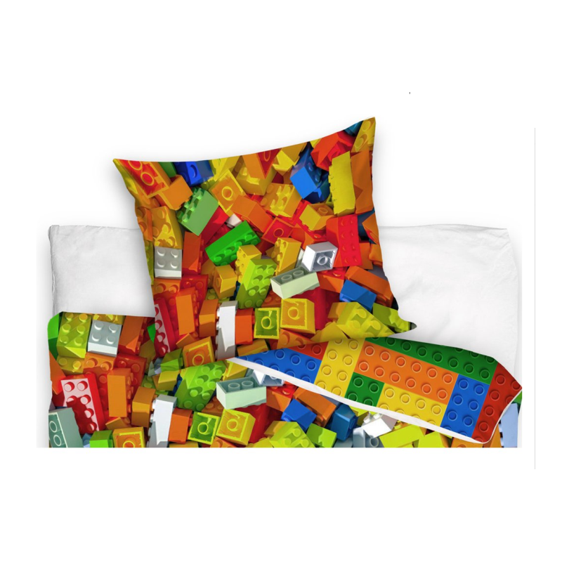 Børnesengetøj Lego med legoklodser fra MyTrendyHome.dk