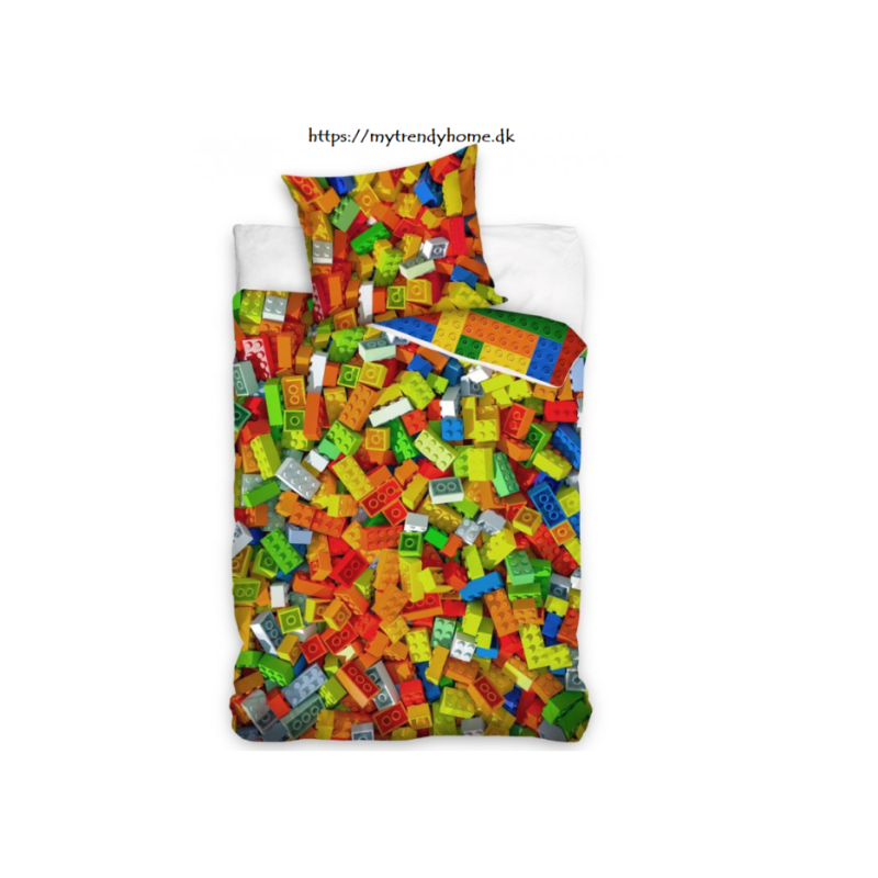 Børnesengetøj Lego med legoklodser fra MyTrendyHome.dk