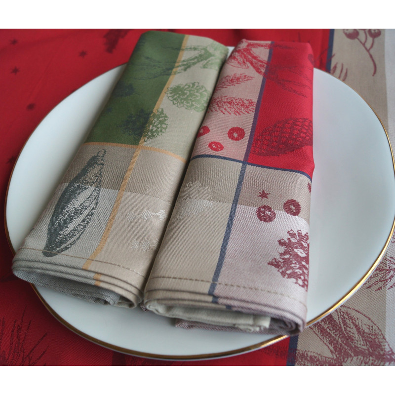 Juleservietter ROI 100% bomuld med Julemotiv fra MyTrendyHome.dk
