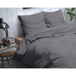 Flonel sengesæt Uni Grey fra MyTrendyHome.dk