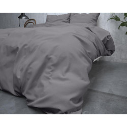 Flonel sengesæt Uni Grey fra MyTrendyHome.dk