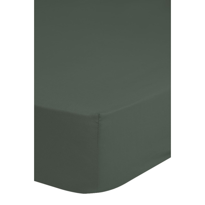 Bomuldssatin Faconlagen Hip Dark Oliv