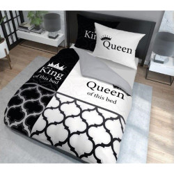 Sengesæt King & Queen, Black & White fra MyTrendyHome.dk