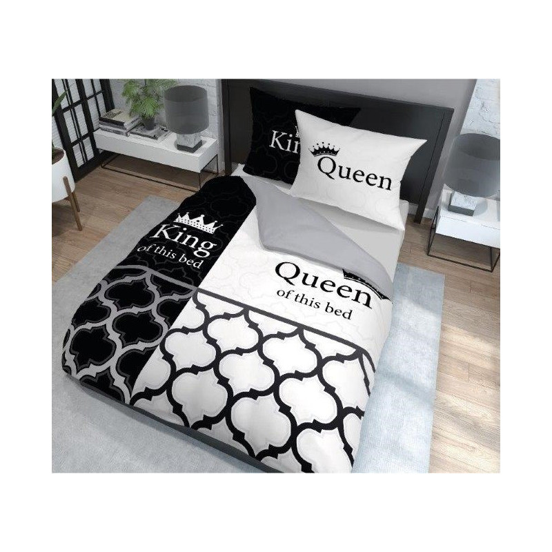 Sengesæt King & Queen, Black & White fra MyTrendyHome.dk