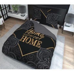 Sengesæt Sweet Home, Black/Gold fra MyTrendyHome.dk