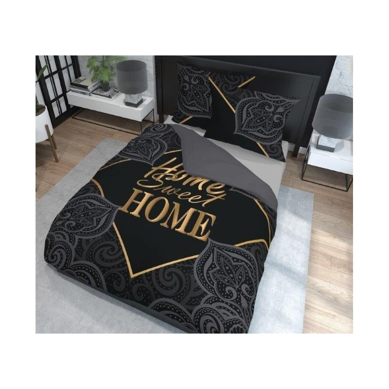 Sengesæt Sweet Home, Black/Gold fra MyTrendyHome.dk
