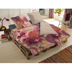 Bomuldssatin sengetøj Espen med fugl og mandala fra MyTrendyHome.dk
