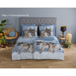 Sengesæt Snow Wolf med Ulv fra MyTrendyHome.dk