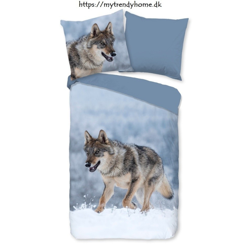Sengesæt Snow Wolf med Ulv fra MyTrendyHome.dk